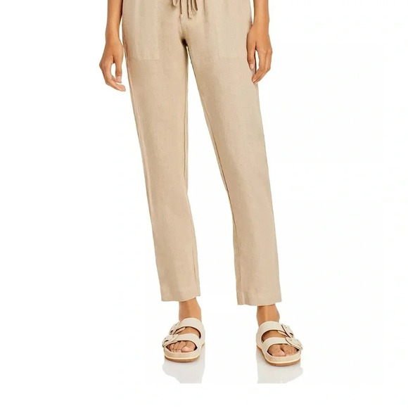 Enzo Costa Easy Pants French Linen Lightweight Summer Women’s size 3 Medium - Picture 14 of 16